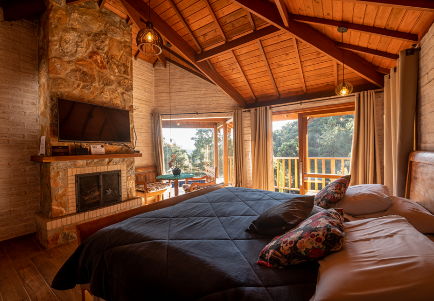 Chale Deluxe Cabana Garden5